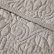 Madison Park Traditional Fabric Oversized Quilted Throw in Brown