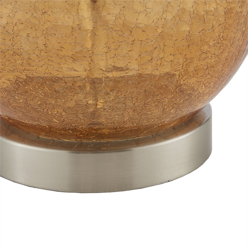 510 Design Cortina Contemporary Glass and Fabric Table Lamps in Blue (Set of 2)