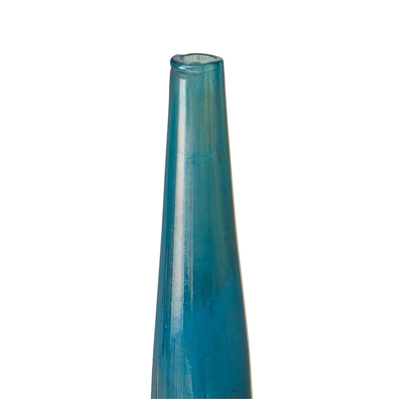 Madison Park Signature 3-Piece Transitional Glass Vase Set in Blue/Bronze