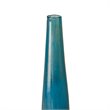 Madison Park Signature 3-Piece Transitional Glass Vase Set in Blue/Bronze