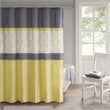 510 Design Donnell Transitional Microfiber Shower Curtain in Yellow/Gray