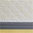 510 Design Donnell Transitional Microfiber Shower Curtain in Yellow/Gray