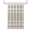 Madison Park Traditional Polyester Fabric Spa Waffle Shower Curtain in Brown