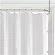 Madison Park Cotton Arlo Super Waffle Textured Solid Shower Curtain in White