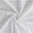 Madison Park Cotton Arlo Super Waffle Textured Solid Shower Curtain in White