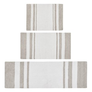 Madison Park 24x72&quot Contemporary 100 Percent Cotton Reversible Bath Rug in Brown
