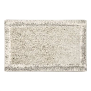 Madison Park Signature 21x34&quot Transitional Cotton Reversible Bath Rug in Brown
