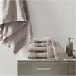 Madison Park Signature 6-Piece Transitional Cotton Bath Towel Set in Brown