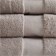 Madison Park Signature 6-Piece Transitional Cotton Bath Towel Set in Brown