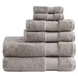 Madison Park Signature 6-Piece Transitional Cotton Bath Towel Set in Brown