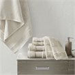 Madison Park Signature 6-Piece Transitional Cotton Bath Towel Set in Natural
