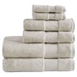 Madison Park Signature 6-Piece Transitional Cotton Bath Towel Set in Natural