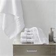 Madison Park Signature 6-Piece Transitional Cotton Bath Towel Set in White