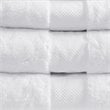 Madison Park Signature 6-Piece Transitional Cotton Bath Towel Set in White