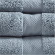 Madison Park Signature 6-Piece Transitional Cotton Bath Towel Set in Blue