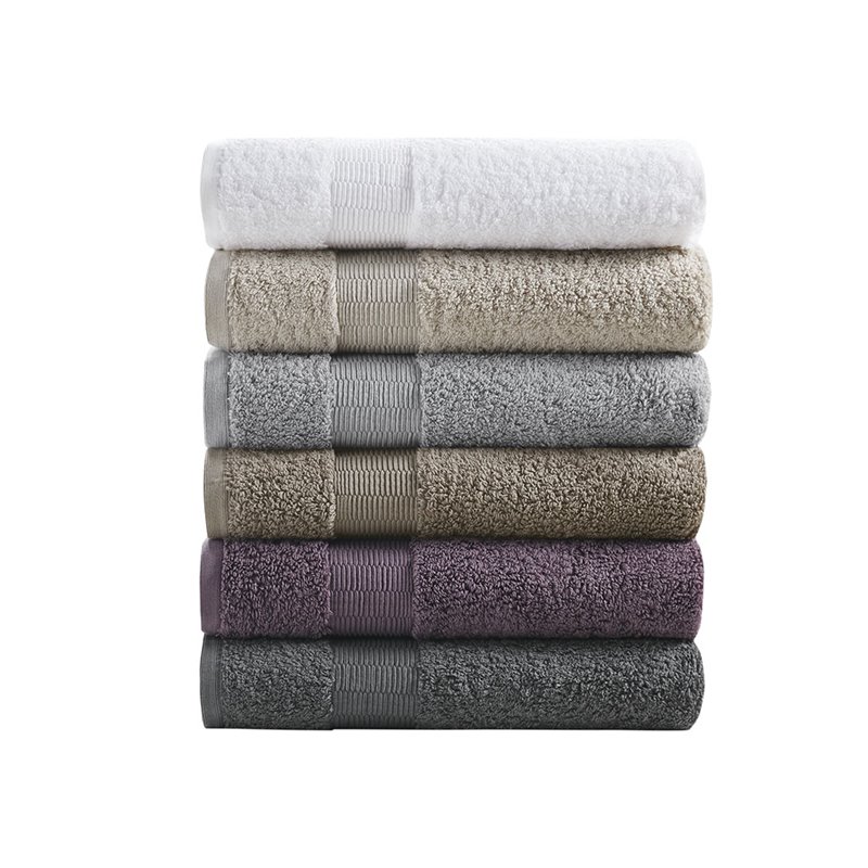 Madison Park Signature Luxor 30 x 54 100% Egyptian Cotton 6-Pc Towel Set -  Olliix MPS73-425