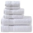 Madison Park Signature Luce 6-Piece Egyptian Cotton Towel Set in White