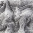 Madison Park Modern Faux Tip Dyed Brushed Long Fur Throw in Gray