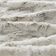 Madison Park Sachi Modern Printed Knitted Long Fur Throw in Natural