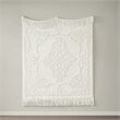 Madison Park Contemporary Cotton Chenille Tufted Throw in Pink