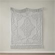 Madison Park Contemporary Cotton Chenille Tufted Throw in Pink