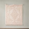 Madison Park Contemporary Cotton Chenille Tufted Throw in Pink