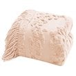 Madison Park Contemporary Cotton Chenille Tufted Throw in Pink