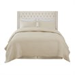 Madison Park Amelia Transitional Fabric and Wood Queen Headboard in Cream
