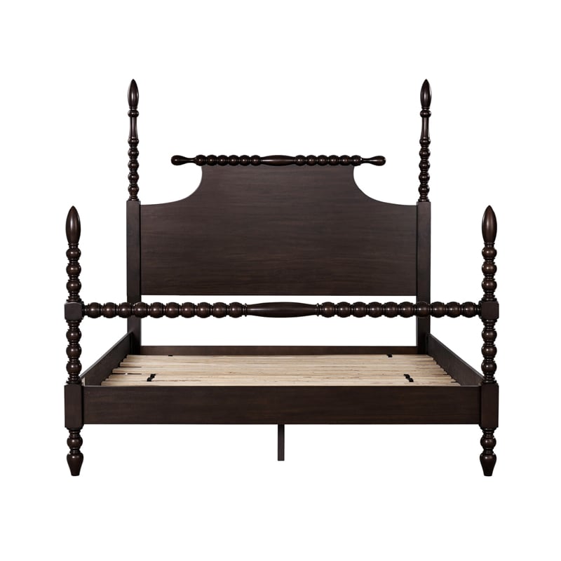 Madison Park Signature Beckett Traditional Wood Queen Bed in Deep Brown