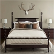Madison Park Signature Beckett Traditional Wood King Bed in Deep Brown