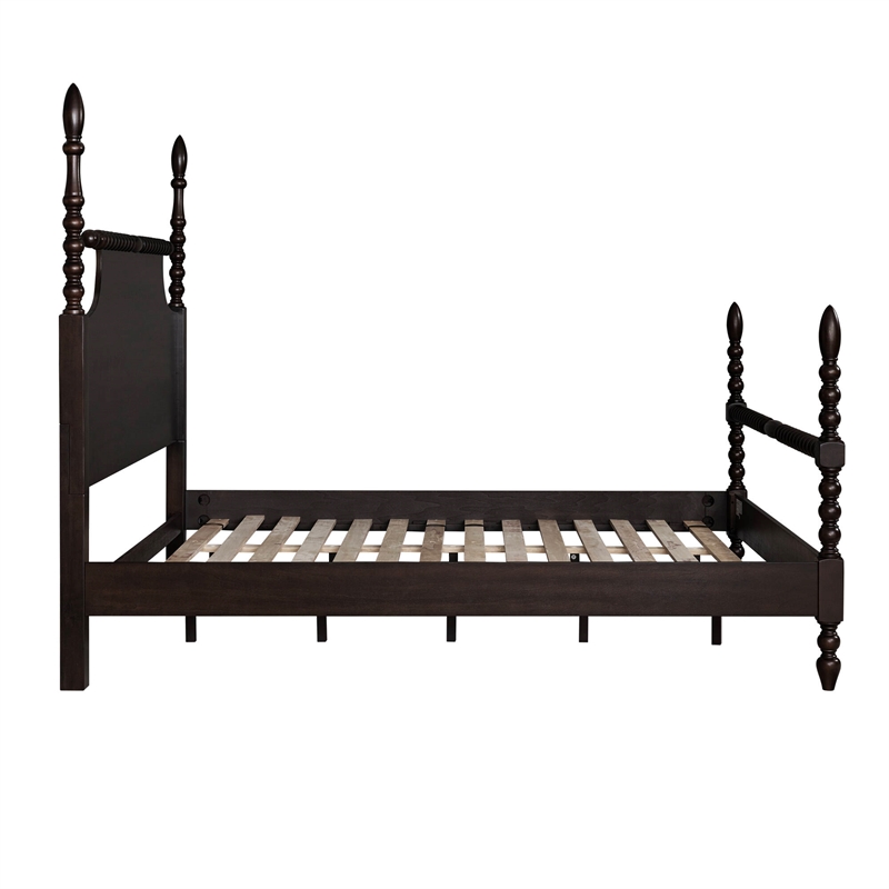 Madison Park Signature Beckett Traditional Wood King Bed in Deep Brown