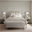 Madison Park Signature Beckett Traditional Wood Queen Bed in Cream