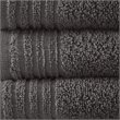 510 Design 12-Piece Contemporary Cotton Bath Towel Set in Gray