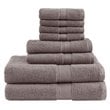 Madison Park Signature 8-Piece Modern Cotton Towel Set in Brown