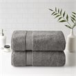 Madison Park Signature Transitional Cotton Bath Sheet in Gray (Set of 2)
