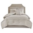 510 Design Ramsey 8-piece Microfiber Comforter Set w/ Quilting in Beige
