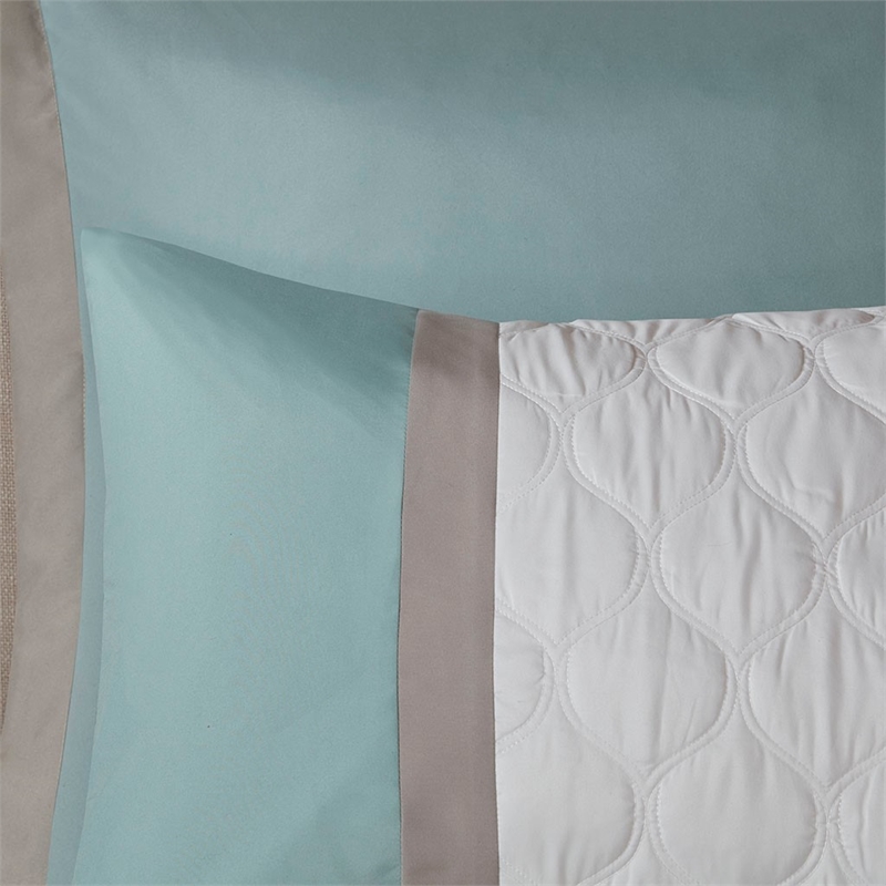 510 Design Shawnee 8-piece Microfiber Comforter Set w/ Quilting in Green