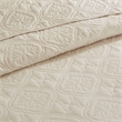 510 Design Oakley 3-Piece Polyester Microfiber Bedspread Set in Cream