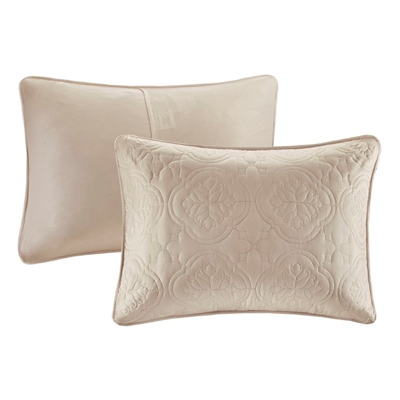 510 Design Oakley 3-Piece Polyester Microfiber Bedspread Set in Brown