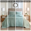 510 Design Oakley 3-Piece Polyester Microfiber Bedspread Set in Green