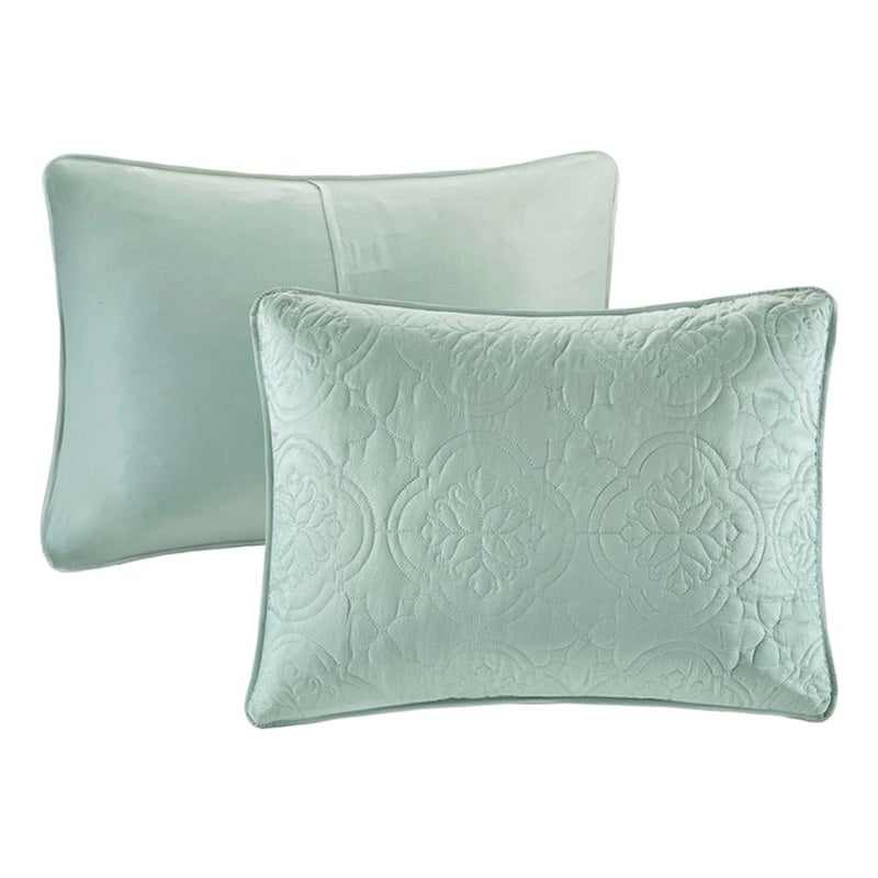 510 Design Oakley 3-Piece Polyester Microfiber Bedspread Set in Green