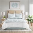 Harbor House Maya Bay 4-Piece Coastal Cotton Comforter Bedding Set in White