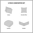 Madison Park Celeste 5-Piece Polyester Microfiber Comforter Set in White