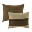 Madison Park Palmer 7-Piece Polyester Faux Suede Comforter Set in Natural
