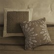 Madison Park Palmer 7-Piece Polyester Faux Suede Comforter Set in Natural