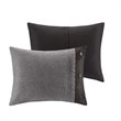 Madison Park Boone 7-Piece Polyester Microsuede Comforter Set in Gray