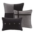 Madison Park Boone 7-Piece Polyester Microsuede Comforter Set in Gray