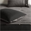 Madison Park Boone 7-Piece Polyester Microsuede Comforter Set in Gray