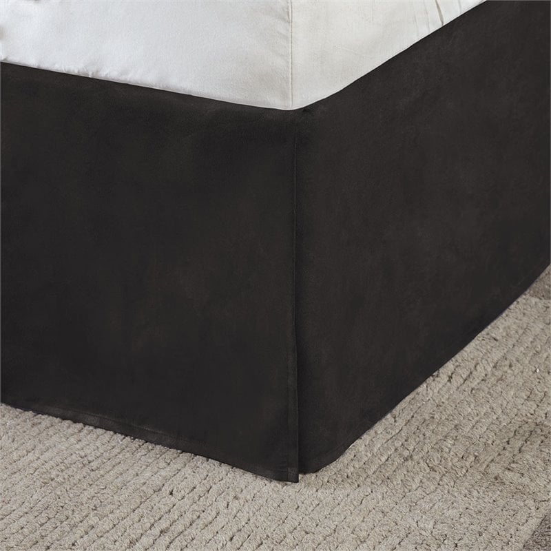Madison Park Boone 7-Piece Polyester Microsuede Comforter Set in Gray