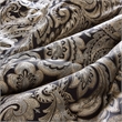 Madison Park Aubrey 12-Piece Polyester Jacquard Comforter Set w/ Piping - Black